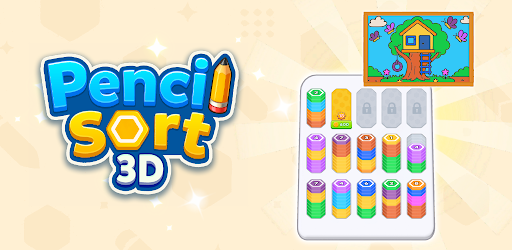 Pencil Sort 3D: Color Match