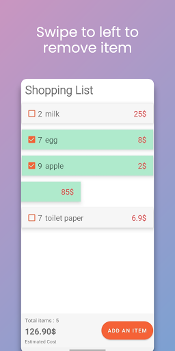 Grocery List With Price Calculator