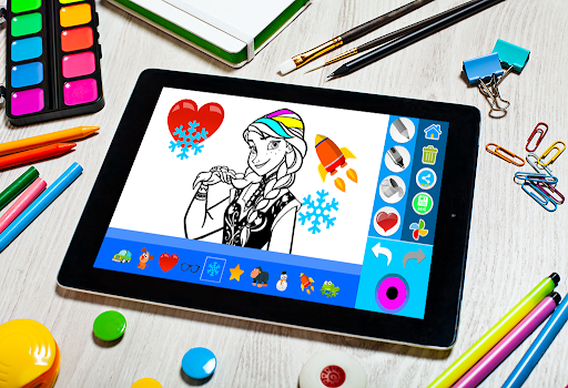 ICE Princess Coloring Game. Screen 3