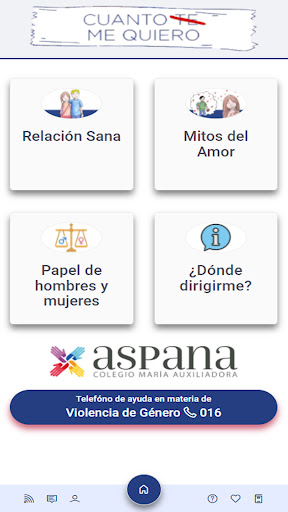 Android application Cuanto Me Quiero screenshort