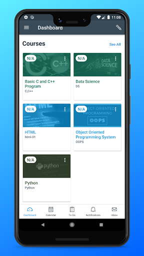 Android application Sri Balaji Vidyapeeth LMS screenshort