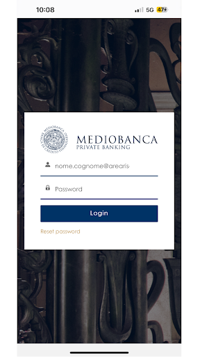 Android application Mediobanca PB Area Riservata screenshort