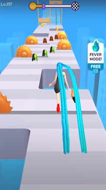 #3. Hair Challenge Run 3D Game (Android) By: Challenge Casual Game
