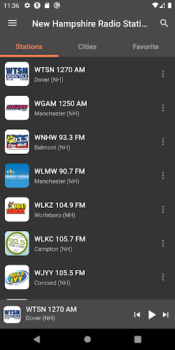 Android application New Hampshire Radio Stations screenshort