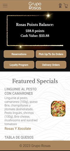 Android application Grupo Rosas screenshort