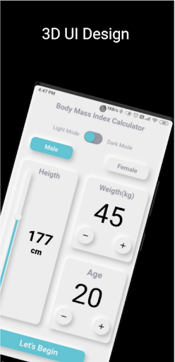 Screenshot of BMI Calculator