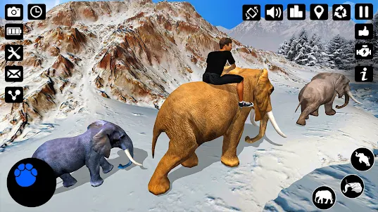 Elephant rider game simulator