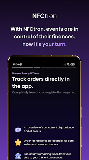 Android application NFCtron screenshort