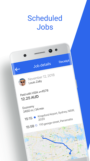 Android application Aride Driver screenshort