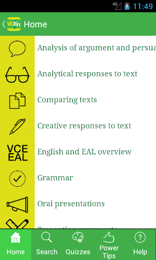 Android application VCEnglish screenshort