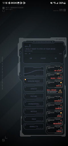 Zeroday for KLWP Pro Screen 2