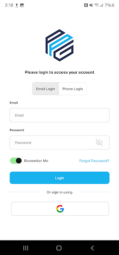 Android application PEOPayGo screenshort