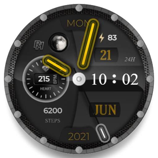 RHS 24 WR watch face logo