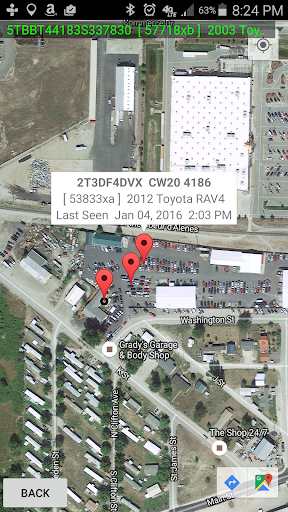 AutoMap Locate (Auto Map) Screen 3