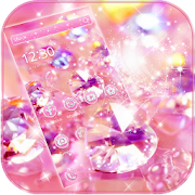 Pink Diamond Glitter Theme  Icon