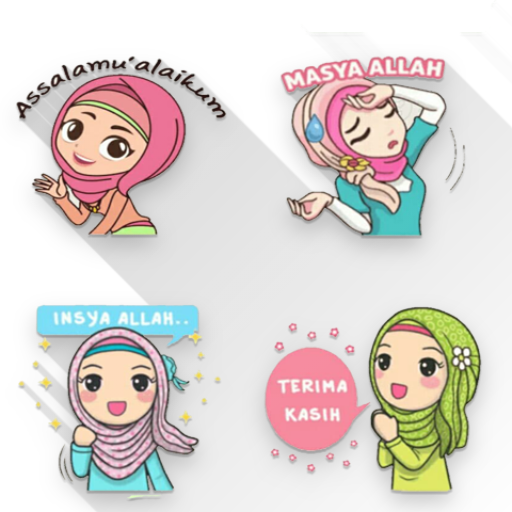 Stiker Wa Hijab WAStickerApps logo