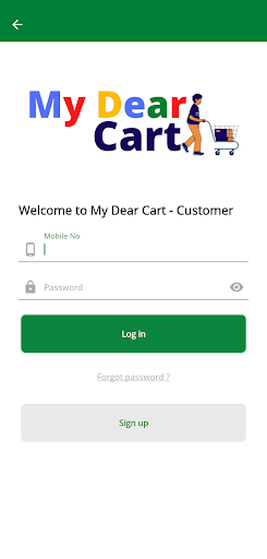 My Dear Cart - Customer app Screen 3