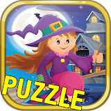 Halloween City Puzzle Funy Kid icon