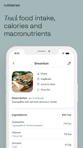 Screenshot of Nutrisense