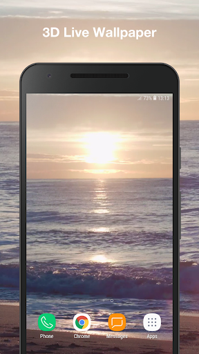 Android application Sunset Ocean Live Wallpaper screenshort