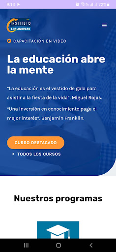 Android application Instituto Los Ángeles screenshort
