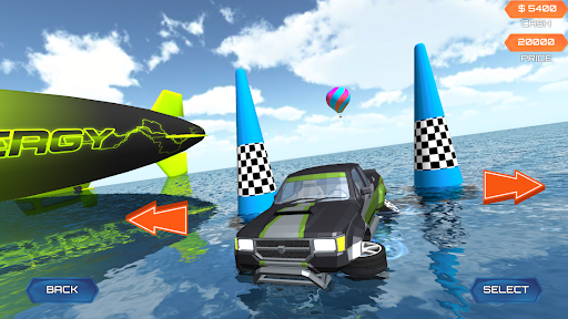 Floating Car Stunt Simulator