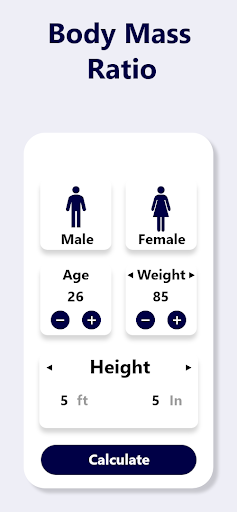 Android application BMI Calculator - TDEE and BMR screenshort