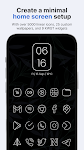 screenshot of Vera Outline White Icon Pack
