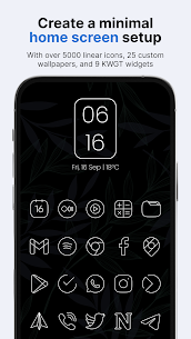 Vera Outline White Icon Pack MOD APK (مصححة) 1