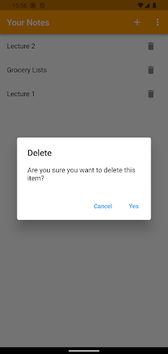 Simple MyNotes Screen 2