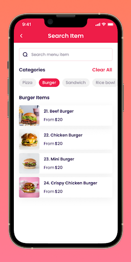 FoodBank Table Order / POS App Screen 3