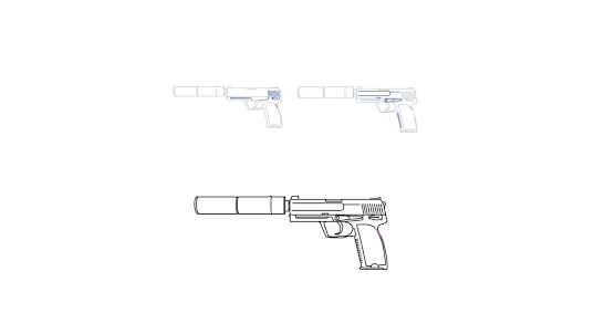 Como desenhar uma arma ff
