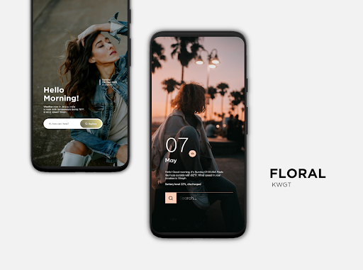 Android application Floral KWGT screenshort