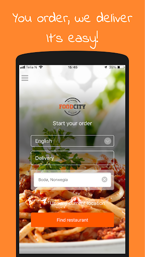 Android application FoodCity App screenshort