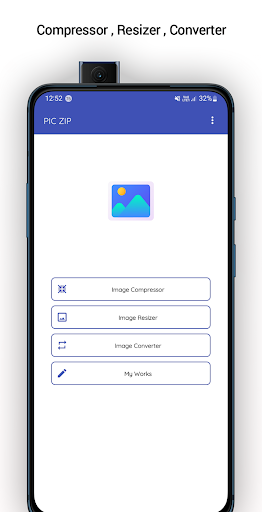 Android application PicZip - Image Compressor screenshort