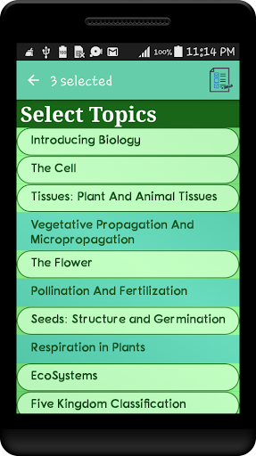Biology IX ICSE QShelf Screen 2