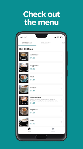 Android application CoffeeBox screenshort
