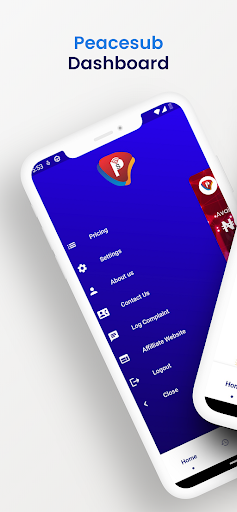 Android application Peacesub screenshort