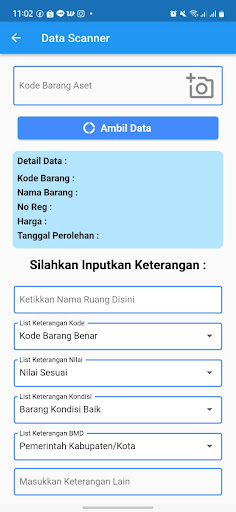Android application Sensus Asset Sleman screenshort