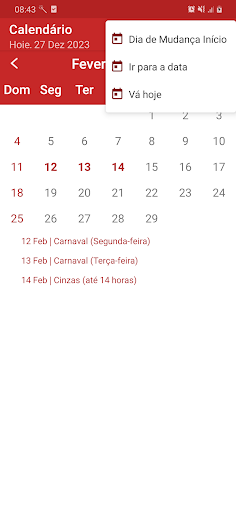 Calendário Screen 3