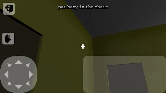 Horror game: yellow scary baby