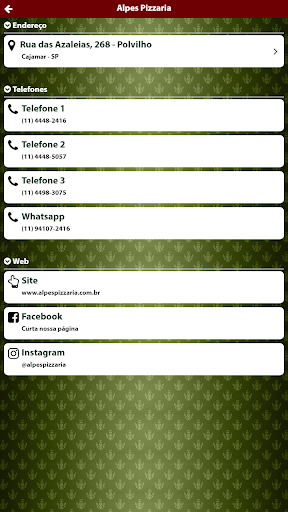 Alpes Pizzaria Screenshot
