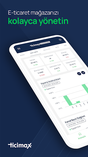 Android application Ticimax Dashboard screenshort