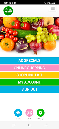 Android application Local Market Foods screenshort