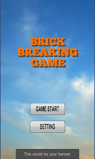 Android application Brick breaking game screenshort