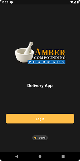 Android application Amber Delivery screenshort