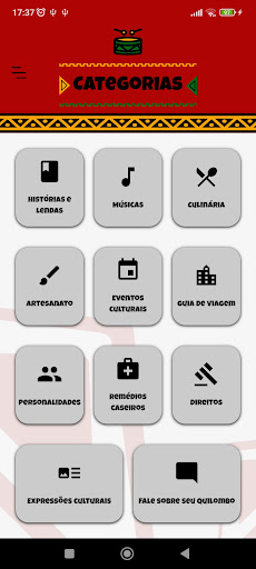 QuilombApp Screen 2