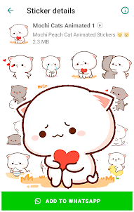 Mochi Cat Animated Stickers