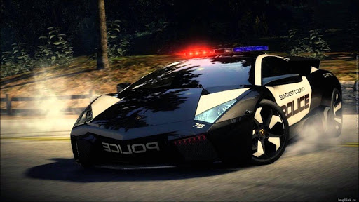 Android application Flying Police Car simulator 3D screenshort