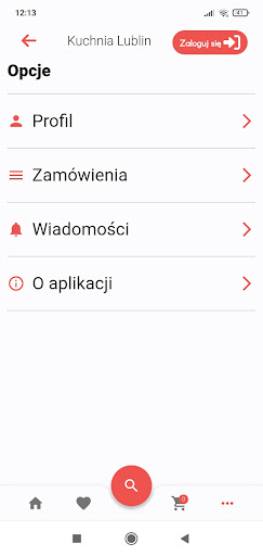 Android application Kuchnia Lublin screenshort